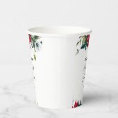 Gobelets En Papier  Baby Shower Poinsettia de Noël  (Droite)