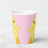 Gobelets En Papier Baby shower rose (Droite)