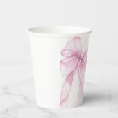 Gobelets En Papier Baby Shower Rose Moderne (Droite)