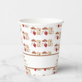 Gobelets En Papier Baby shower Rustique Boho Western Cowboy (Droite)