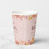 Gobelets En Papier Baby Shower rustique d'automne avec citrouille (Droite)