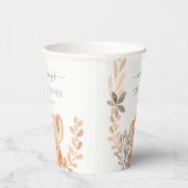 Gobelets En Papier Baby shower Safari Elephant Aquarelle (Droite)