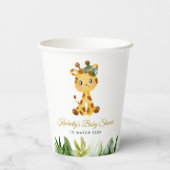 Gobelets En Papier baby shower safari jungle (Verso)