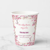 Gobelets En Papier Baby shower Sakura Soft Cherry Blossom (Recto)