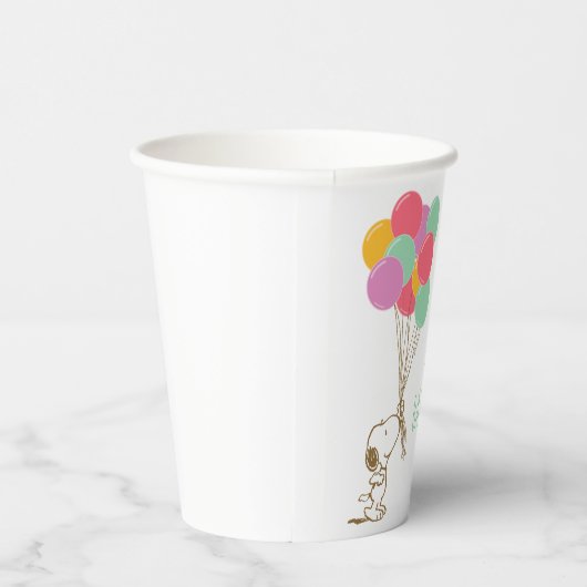 Gobelets En Papier Baby shower Snoopy et Balloons (Droite)