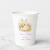 Gobelets En Papier Baby shower Spring Fox (Verso)