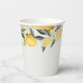 Gobelets En Papier Baby shower thème Citrus (Verso)