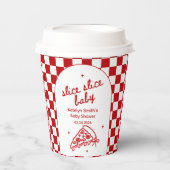 Gobelets en papier Baby Shower thème pizza (Recto)