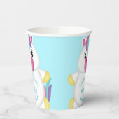 Gobelets En Papier Baby shower Unicorn Turquoise (Gauche)