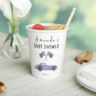 Gobelets En Papier Baby Shower voiture de course