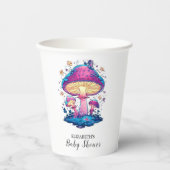 Gobelets En Papier Baby shower Whimsical Magic Mushroom (Recto)