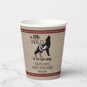 Gobelets En Papier Baby shower Wild One Boys (Recto)