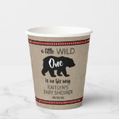 Gobelets En Papier Baby shower Wild One Boys (Recto)