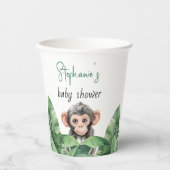Gobelets En Papier Baby shower Wild One Safari Baby Animaux (Recto)