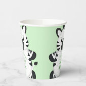 Gobelets En Papier Baby shower Zebra (Gauche)