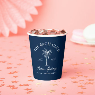 Gobelets En Papier Bachelorette de la marine classique