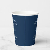 Gobelets En Papier Bachelorette de la marine classique (Droite)
