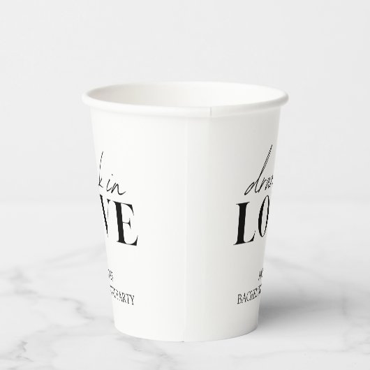 Gobelets En Papier Bachelorette Drunk in Love (Droite)