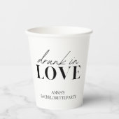 Gobelets En Papier Bachelorette Drunk in Love (Recto)