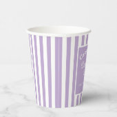 Gobelets En Papier Bachelorette Party Retro Modern LightPurple Classy (Droite)