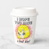 Gobelets En Papier bad day paper cup (Recto)