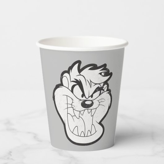 Gobelets En Papier Badge TAZ™ Evil Grin (Verso)