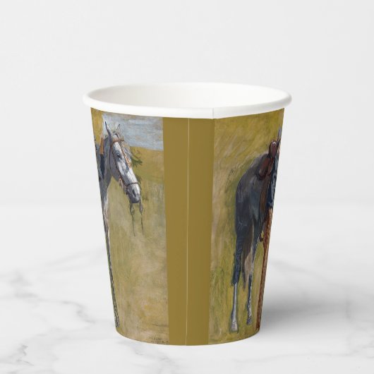 Gobelets En Papier Badlands américains : Vieux West Cowboy avec cheva (Droite)