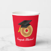 Gobelets En Papier Bagel Petit-Déjeuner Brunch Graduation Party (Verso)