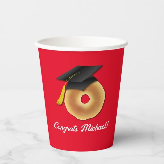 Gobelets En Papier Bagel Petit-Déjeuner Brunch Graduation Party (Recto)