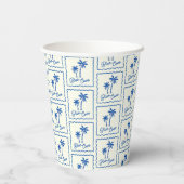 Gobelets En Papier Baie Bleue (Verso)