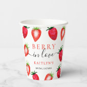 Gobelets En Papier Baies Amoureuses Réception de Mariage aux Fraises (Verso)