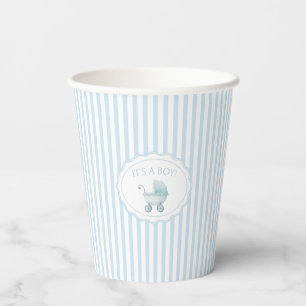 Gobelets En Papier Bain de bébé garçon bleu clair