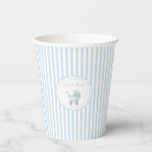 Gobelets En Papier Bain de bébé garçon bleu clair (Recto)