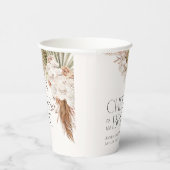 Gobelets En Papier Bain de Fleurs Bohèmes et Plumes (Droite)