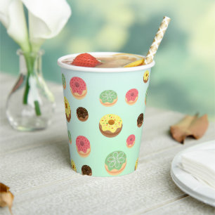 Gobelets En Papier Bains de fraise au chocolat mignon motif Anniversa