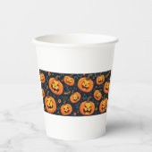 Gobelets En Papier baiser de jack o'lantern (Recto)