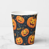 Gobelets En Papier baiser de jack o'lantern (Recto)