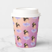 Gobelets En Papier Bal de la petite princesse violette (Recto)