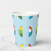 Gobelets En Papier Bal De Plage Coloré (Droite)