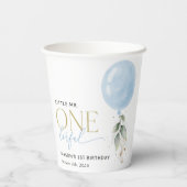 Gobelets En Papier Balcon Bleu, Eucalyptus, Verdure, Premier Annivers (Verso)