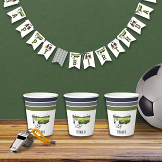Gobelets En Papier Ball Sports Jeu Anniversaire Fête Enfants