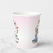 Gobelets En Papier Ballerina en bleu rose Accents Anniversaire (Droite)