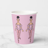 Gobelets En Papier Ballerina Party 8oz Paper Cup, #2 (Verso)