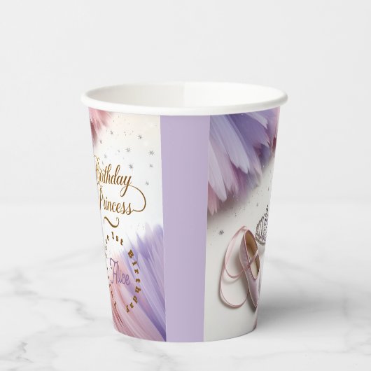 Gobelets En Papier Ballerina Princess Party - Twirl en magie! (Gauche)