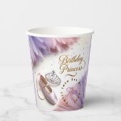Gobelets En Papier Ballerina Princess Party - Twirl en magie! (Recto)