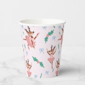 Gobelets En Papier Ballerina Reindeer et Bows Noël (Gauche)