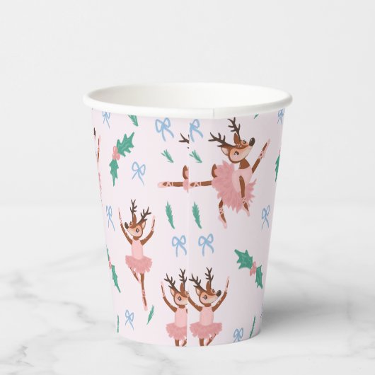 Gobelets En Papier Ballerina Reindeer et Bows Noël (Droite)