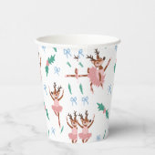 Gobelets En Papier Ballerina Reindeer et Bows Noël (Droite)