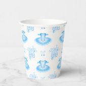 Gobelets En Papier Ballet bleu Anniversaire Chaussures Tutu & Pointe (Droite)