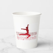 Gobelets En Papier Ballet dancer sur clavier (Verso)